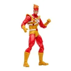 McFarlane Firestorm action figure in red and yellow suit, posing against a white background.