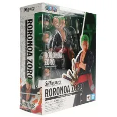 S.H.Figuarts Roronoa Zoro Raid on Onigashima figure in window box packaging, showing extra faces.