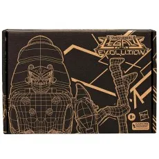 Black Transformers Legacy Evolution box with gold wireframe art of the robot mode.