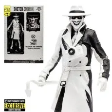 McFarlane DC Multiverse The Joker The Comedian Sketch Edition action figure and limited edition box.
