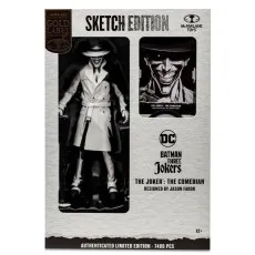 McFarlane Gold Label Sketch Edition Joker The Comedian action figure in its limited edition window box.