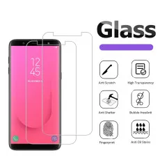 Samsung J8 Screen Protector UK Ultra Thin, Scratch Resistant, 9H Hardness, High Transparency, Dust-Free Tempered Glass - (2 Pack)