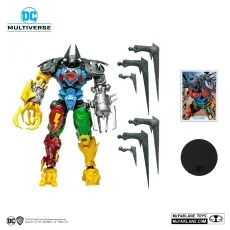 DC Multiverse Cyborg Superman action figure (Eradicator BAF) with a yellow claw and gray metallic arm.
