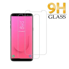 Samsung J8 Screen Protector UK Ultra Thin, Scratch Resistant, 9H Hardness, High Transparency, Dust-Free Tempered Glass - (2 Pack)