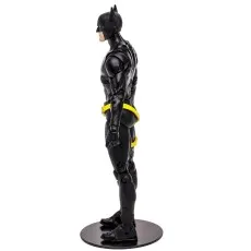 Side profile of the DC Multiverse Jim Gordon as Batman figure on a black display base.