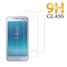 Samsung J3 2018 Screen Protector Oleophobic Coating, Crystal Clear, Ultra Thin Tempered Glass - (2 Pack)