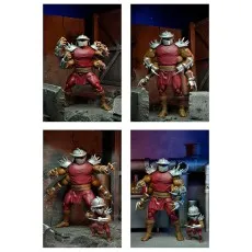 Four photos of the four-armed Shredder Clone figure in different poses.