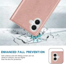 Rose phone case corner hitting cracked ground, demonstrating fall protection.