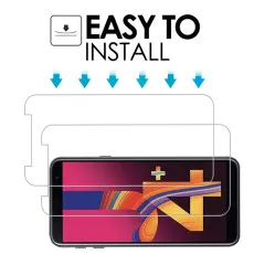 Samsung J4 Plus Screen Protector Crystal Clear, Ultra Thin, Scratch Resistant, 9H Hardness Tempered Glass - (2 Pack)
