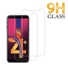 Samsung J4 Plus Screen Protector Crystal Clear, Ultra Thin, Scratch Resistant, 9H Hardness Tempered Glass - (2 Pack)