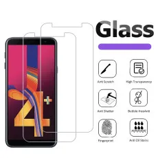 Samsung J4 Plus Screen Protector Crystal Clear, Ultra Thin, Scratch Resistant, 9H Hardness Tempered Glass - (2 Pack)