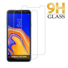 Samsung J4 Core Screen Protector Bubble Free Scratch Resistant, 9H Hardness, High Transparency, Dust-Free Tempered Glass - (2 Pack)