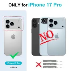 only compitable with iphone 17 pro not for other iphone models.