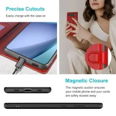 iPhone 17 pro case showing precise cutouts, charging port, and magnetic closure.
