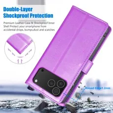 pink iPhone 17 Pro case demonstrating Double-Layer Shockproof Protection.