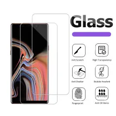 Tempered Glass For Samsung Note 9 Screen Protector Scratch Resistant, 9H Hardness, High Transparency - (2 Pack)