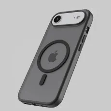 High-quality, black translucent MagSafe case for the iPhone 17 Air.