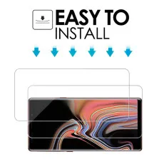 Tempered Glass For Samsung Note 9 Screen Protector Scratch Resistant, 9H Hardness, High Transparency - (2 Pack)