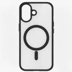 white translucent iPhone 17 case with a large cutout and MagSafe ring.