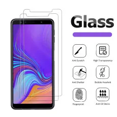 Samsung A7 2018 Screen Protector UK Bubble Free Tempered Glass - (2 Pack)