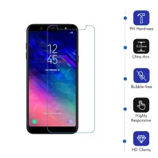 Samsung A6s 2018 Screen Protector Bubble Free Tempered Glass Case Friendly - (2 Pack)