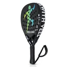 High strength padel racket with 4 layer construction and durability.
