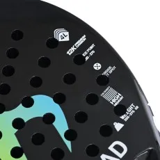 Carbon fiber T700 padel racket with high rebound EVA foam core.