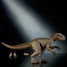 Side view of Jurassic World Hammond Collection Indominus Rex figure with interchangeable hands