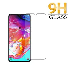 Samsung A70 Screen Protector Bubble Clear Tempered Glass Scratch Resistant- (2 Pack)