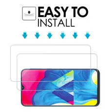 Samsung M10 Screen Protector UK Ultra Thin Tempered Glass Case Friendly Oleophobic Coating - (2 Pack)