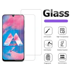 Screen Protector for Samsung M30 Tempered Glass Scratch Resistant, 9H Hardness, High Transparency - (2 Pack)