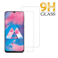 Screen Protector for Samsung M30 Tempered Glass Scratch Resistant, 9H Hardness, High Transparency - (2 Pack)