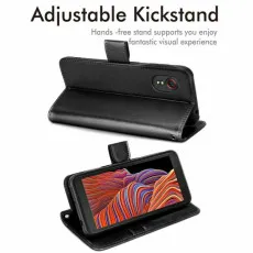 Samsung Xcover 5 Wallet Cell Phone Case - Leather Magnetic Book Cover