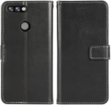 Huawei Y7 Case (2018) Premium Leather Flip Stand Book Phone Cover
