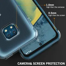 Phone Case for Nokia C1 2nd Edition- USLAI Not Yellowing Ultra Thin Soft TPU Cover Protective Bumper with Minimalist Design, Shockproof Slim Case for Nokia C1 2nd Edition, 5.45 inch, Crystal