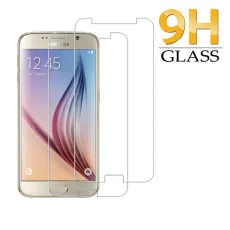 Samsung S6 Screen Protector Bubble Clear Tempered Glass 9H Hardness, High Transparency, Dust-Free- (2 Pack)