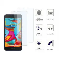 Samsung A2 Core Screen Protector Tempered Glass 9H Hardness Crystal Clear (2 Pack)