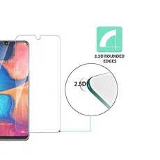 Samsung A10e Screen Protector Tempered Glass Crystal Clear Bubble Free Scratch Resistant (2Pack)