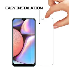 Samsung A10s Screen Protector Tempered Glass Crystal Clear Bubble Free (2 Pack)