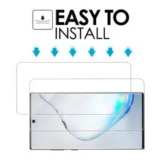 Samsung Note10 Plus 2.5D Screen Protector Tempered Glass Scratch Resistant, 9H Hardness, High Transparency - (2 Pack)