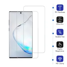 Samsung Note10 Plus 2.5D Screen Protector Tempered Glass Scratch Resistant, 9H Hardness, High Transparency - (2 Pack)