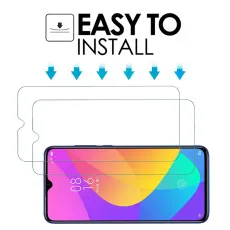 Samsung A90 5G Screen Protector With Oleo-phobic Coating 9H Hardness Crystal Clear- (2 Pack)