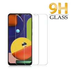 Samsung A50s Screen Protector Bubble Free 9H Tempered Glass - (2 Pack)