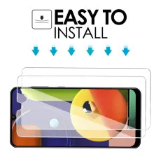 Samsung A70s Screen Protector Crystal Clear Tempered Glass- (2 Pack)