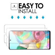 Samsung A71 Screen Protector (2020) 9H Hardness Scratch Resistant Tempered Glass- (2 Pack)
