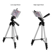 Adjustable Aluminium Phone Tripod Stand with Holder & Bag - Capture Perfect Shots