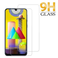 Samsung M31 Tempered Glass Screen Protector Crystal Clear, Ultra Thin, Scratch Resistant - (2 Pack)