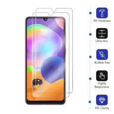 Samsung A31 Screen Protector (2020) UK Tempered Glass (2 Pack)