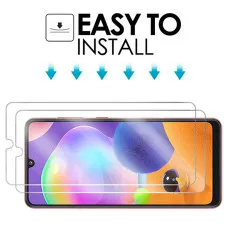 Samsung A31 Screen Protector (2020) UK Tempered Glass (2 Pack)