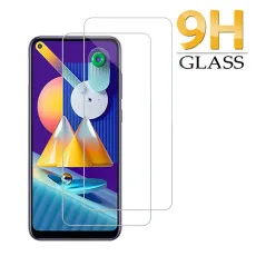 Samsung M11 Tempered Glass Screen Protector Case Friendly Scratch Resistant, 9H Hardness, High Transparency - (2 Pack)